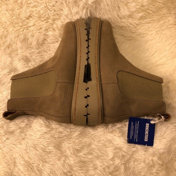 Birkenstock Tan Leather Boots Highwood Slip On Women size 37 (6-6.5) & 40 (9-9.5 - Picture 8 of 16